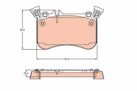 NEU - TRW GDB2229 Bremsbelagsatz, Scheibenbremse FüR MERCEDES-BENZ