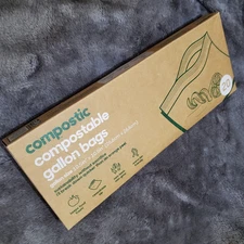 Home Compostable Resealable Gallon Freezer Storage Bags 20 Ct