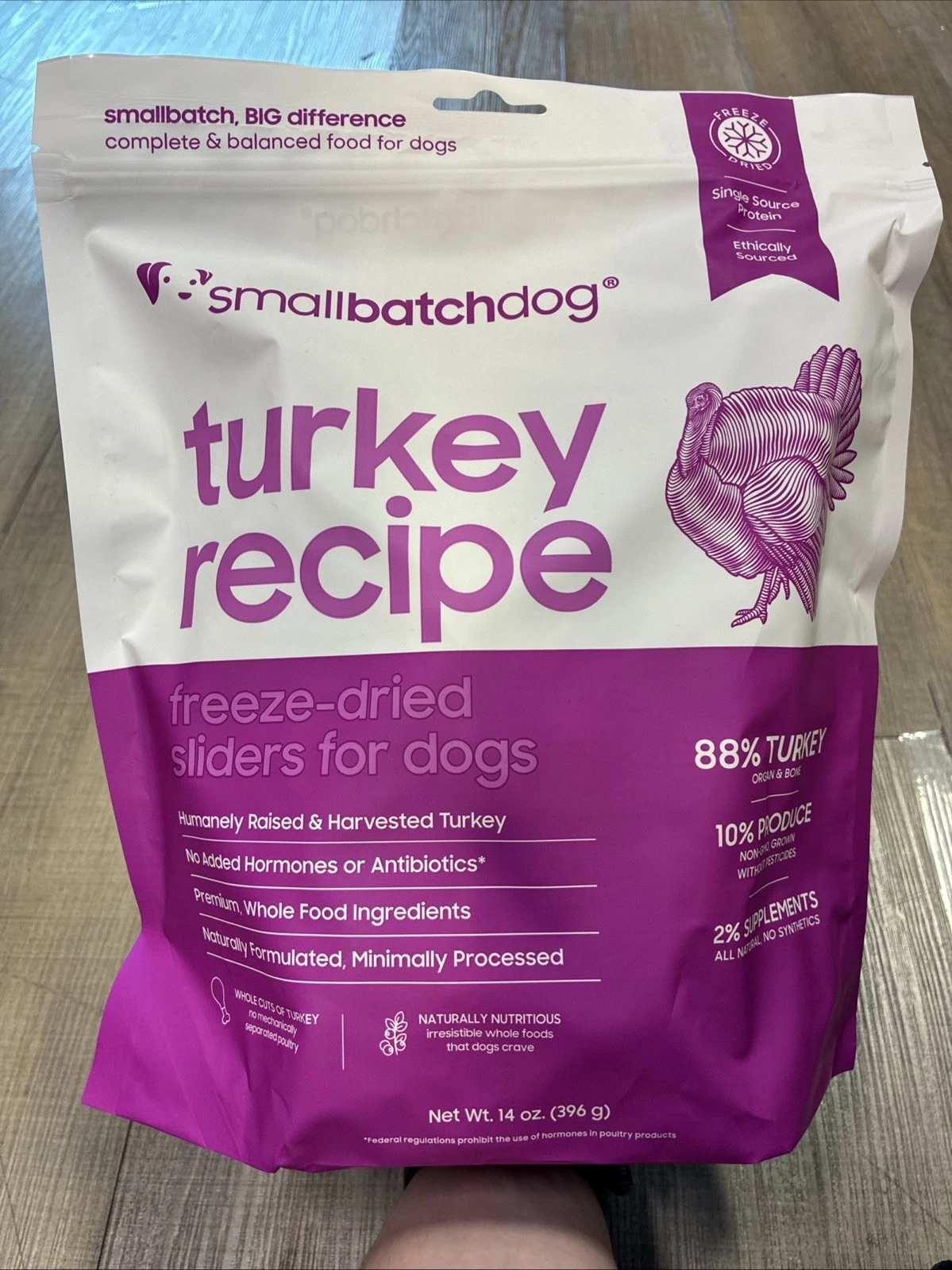 Smallbatch Dog Freeze-dried Turkey Recipe 14oz
Opens in a new window or tab