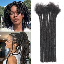 Dreadlock Extensions Human Hair 10-100 Strands 100 Full Handmade Permanent Loc