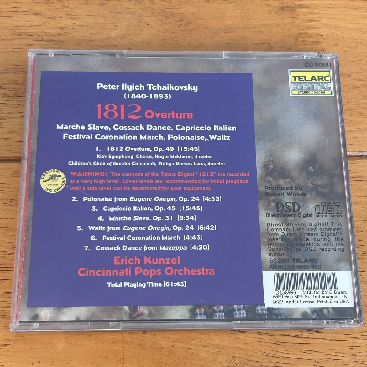 Tchaikovsky – 1812 Overture CD Classical Orchestral Telarc CD