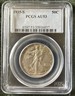 1935-S PCGS AU53 Walking Liberty Half Dollar San Francisco Liberty Walking