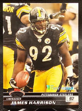 2008 Topps Stadium Club 1st Day Issue /1499 James Harrison RC #87 Steelers