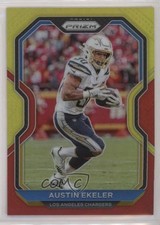 2020 Panini Prizm Red & Yellow Prizm 43/49 Austin Ekeler #142 rf2