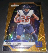 2024 PANINI PRIZM ORANGE LAZER DEVIN SINGLETARY #119 New York Giants 