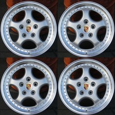 Silver Machine Lip Wheels Rims 4pc Set Of 4 New 18x89.5 5x130 Fits Porsche 18