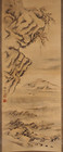 掛軸 ORIGINAL JAPANESE SCROLL Yamamoto Baiitsu - 山本梅逸 (1783–1856) Literati Sansui!