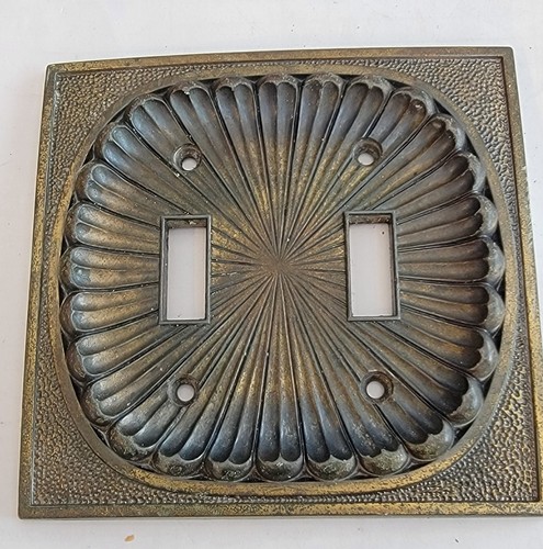 Vintage American Tack & Hardware Co 53TT Double Switch Light Cover 1974