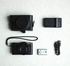 Appareil photo numérique SONY DSC-RX100 M2 Noir 20,2 MP + Étui cuir