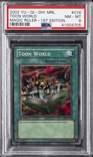 2002 YU-GI-OH MRL-MAGIC RULER 1ST EDITION 076 TOON WORLD PSA 8