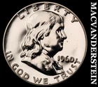 1960 Franklin Half Dollar- Silver- Choice Gem Proof Luster No Reserve #J1924