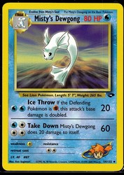 Misty's Dewgong 54/132 Gym Challenge Uncommon