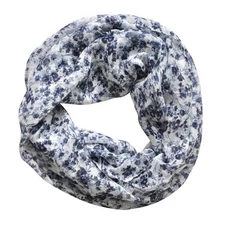 Infinity Scarf for Women Lightweight Colorful Print Silk Scarves and Color-b10