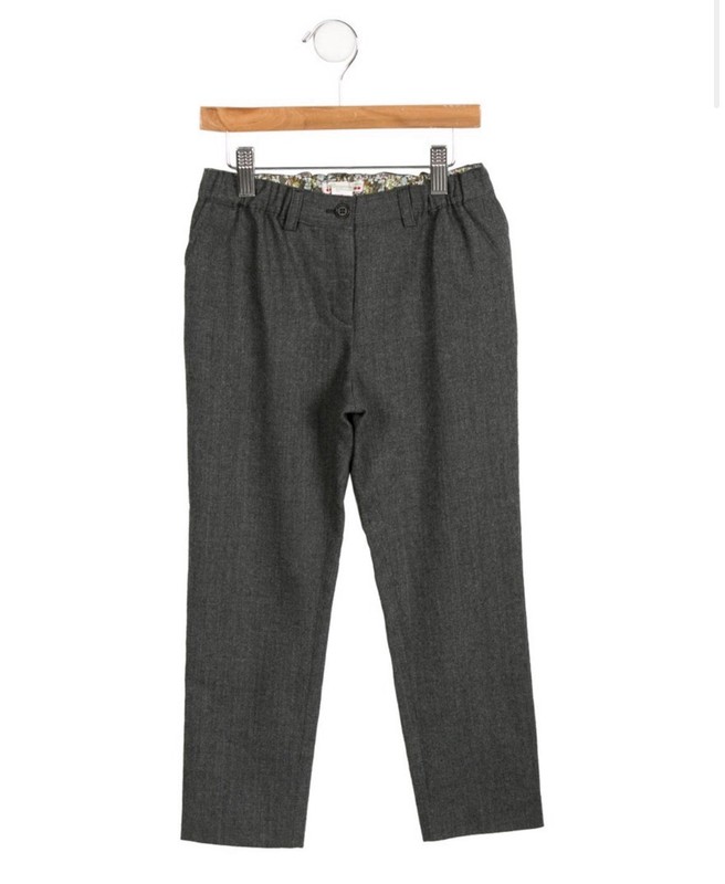 Bonpoint Girls Wool Gray Pants Size 8