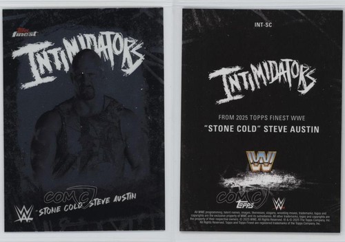 2025 Topps Finest WWE Intimidators Stone Cold Steve Austin #INT-SC HOF 1d2q - Bild 3 von 3
