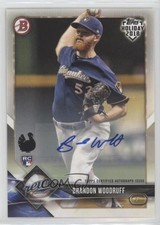 2018 Topps Holiday Bowman Auto Turkey 7/35 Brandon Woodruff #TH-BW Auto 7wx