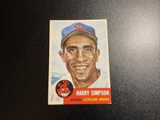 1953 Topps - Harry Simpson #150 Bio Information is White EX-MT