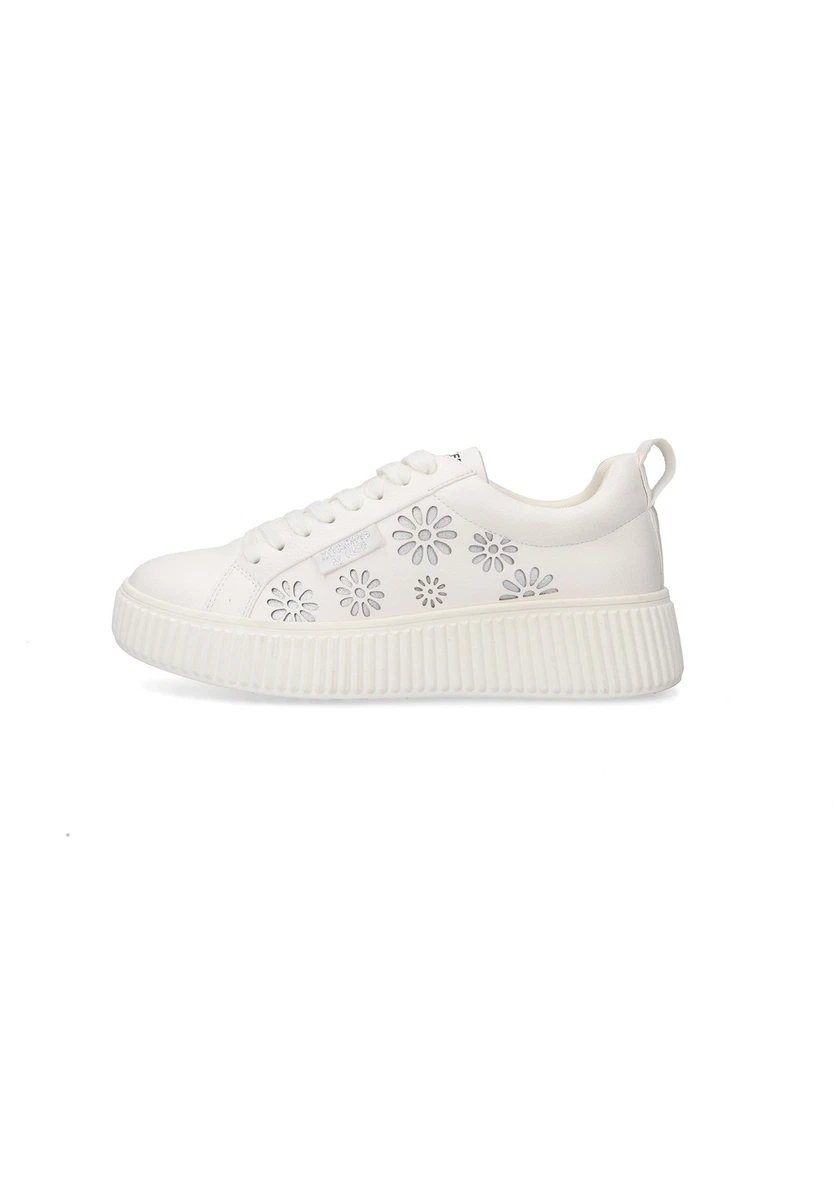 Dockers by Gerli Damen Plateau Sneaker 55KJ206-610500 Schnürschuh Weiss