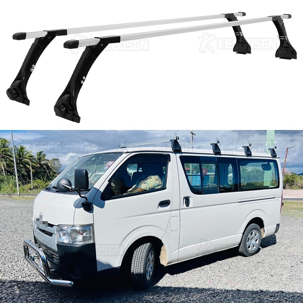 Alloy Luggage Rain Gutter Roof Rack Cross Bar Carrier For Toyota
