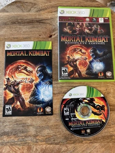 Mortal Kombat Komplete Edition Xbox 360 Video Game Case Manual Tested M17+