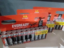 Eveready Zinc Carbon AA AAA Batteries New R6 1.5V Super Heavy Duty Batteries x70 0.41 per battery