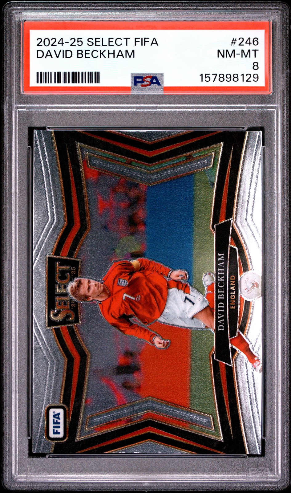 2024-25 PANINI SELECT FIFA #246 DAVID BECKHAM PSA 8