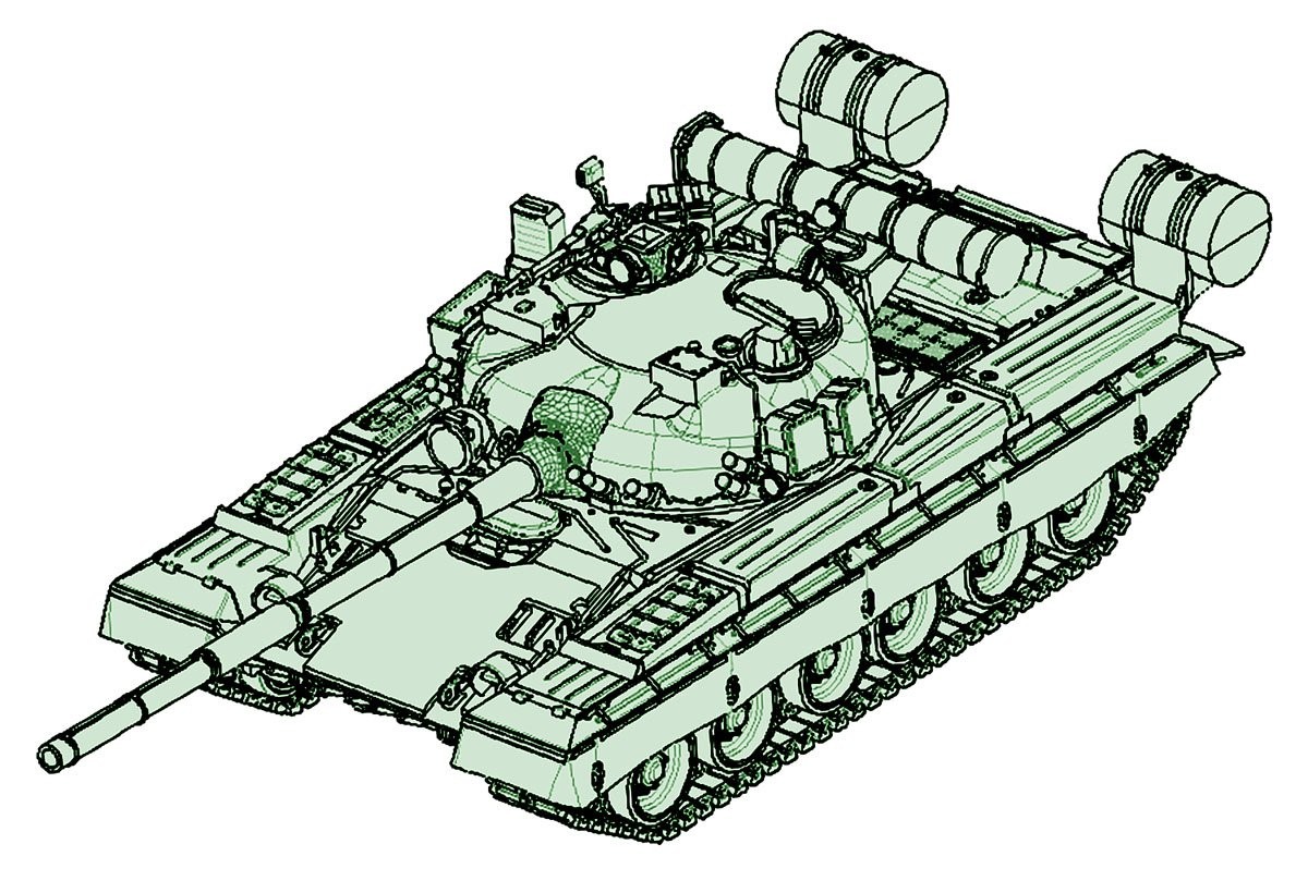 Trumpeter 757144" 1/72 T-80B MBT
