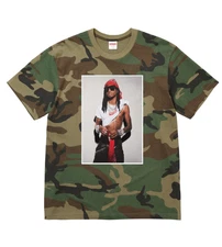 New Supreme Playboi Carti Tee Woodland Camo Size Large