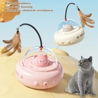 Smart Teaser Cat Toy Electric UFO Cat Teaser Stick With Bell Training Pet Toys R