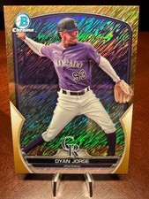 2023 Bowman Chrome Dyan Jorge Gold Shimmer Refractor 21/50