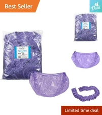 Professional Quality Purple Disposable Pedicure Liners - 100 Pack