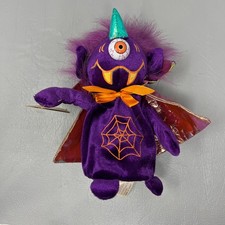 Dandee One Eyed Horned Purple People Eater 7.5" plush Sings Lights Up NO Dance