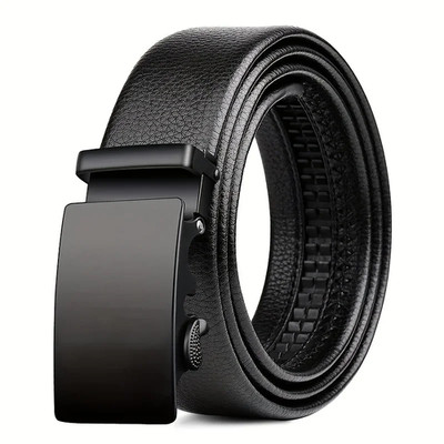 High-Quality Men'S Automatic Buckle PU Belt New Simple Men'S Business Casual Bel