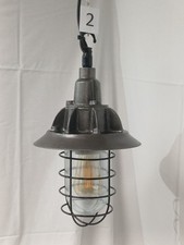 Walsall Gusseisen explosionsgeschützte Mod Pendelleuchte Vintage 50er Jahre #2