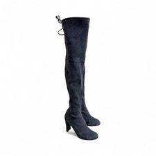 Stuart Weitzman Gray Suede Highland Over the ...