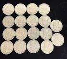 1951 Benjamin Franklin Half Dollar 90% Silver 18 Coin Lot