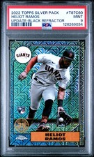 2022 TOPPS SILVER PACK 1987 CHROME PROMO #T87C60 HELIOT RAMOS 161/199 PSA 9