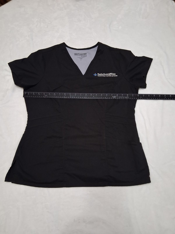 Gray's Anatomy:Women's Scrub Top (Nurse) Size Large Short Sleeve V Neck Pockets