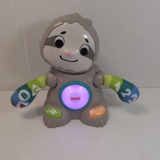 Fisher-Price Linkimals Sloth Interactive Learning Toy Lights Sounds- Works