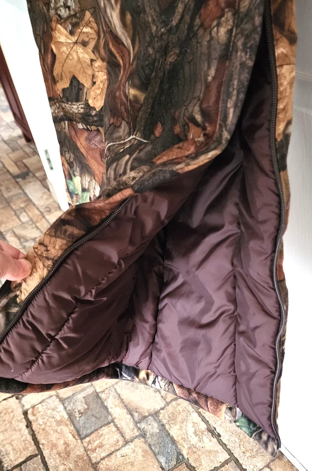 Pantalones de Caza LL Bean Para Hombre De Colección Realtree Advantage Madera Camuflados Forrados Medianos Foto 4 de 4