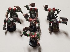 Warhammer 40K Ork Nobz Squad X 7 Orks Nobs Games Workshop OOP Orc Nob Models