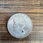 1958 Franklin Half Dollar 50C Silver Denver Business Strike Coin