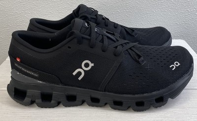 On Cloud X 4 Men's Size 9 Black/Eclipse Mesh Low Top Everyday Running Sneakers