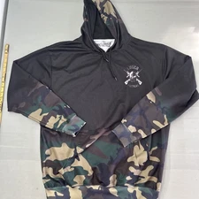 Luger Tactical Gear Men's XL Spartan Camo Crossed Rifles Sweatshirt Hoodie