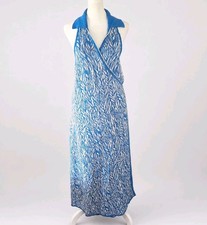 Diane von Furstenberg for Target Sleeveless Wrap Dress Sea Twig Blue Size XXL