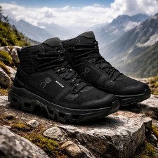 MEN'S On Running Cloudrock Mid Wp Black 3MF10161043 All Size US 7-12