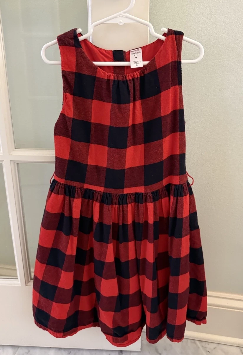 carters christmas dress 5t Baby Plaid Sateen Holiday Dress