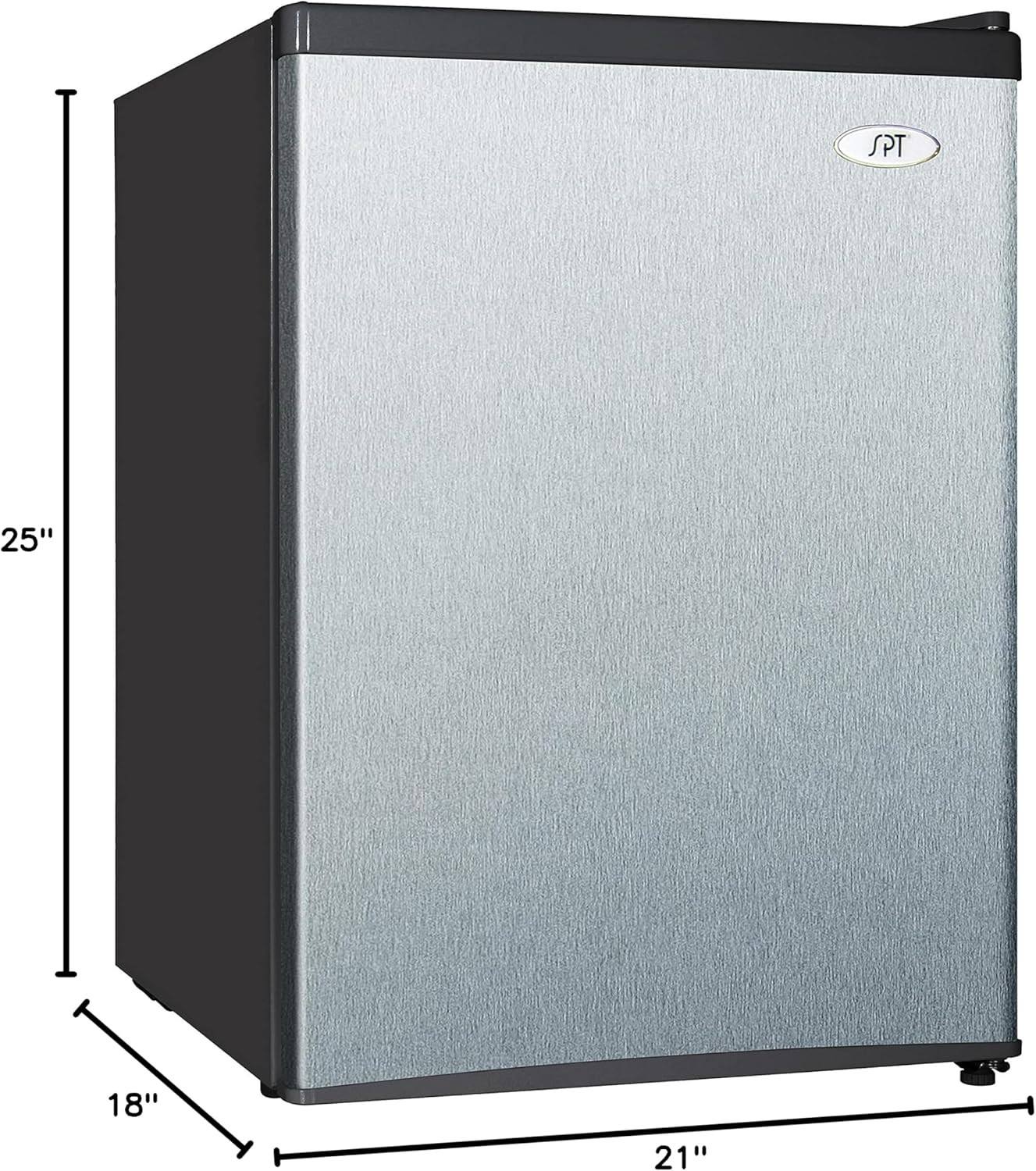 RF-244SSA: 2.4 Cu. Ft. Compact Refrigerator in Stainless &ndash; Energy Star