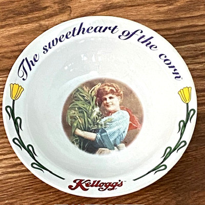 Vintage Kellogg's ''THE SWEETHEART OF THE CORN'' Ceramic Cereal Bowl #3 of 4- 1996
