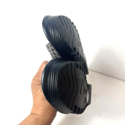 Sandalias Bernie Mev Gris Tela Tejida Cuña Sin Cordones Punta abierta para Mujer EU 41 US 10.5 - Imagen 6 de 10